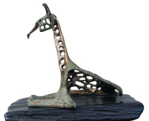Aspirations   Bronze on bog oak 43x27x44cm